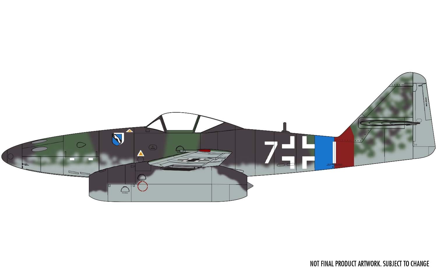 Avión 1/72 -Messerschmitt ME262A-2A- Airfix