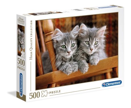 Puzzle 500 piezas -Gatos- Clementoni