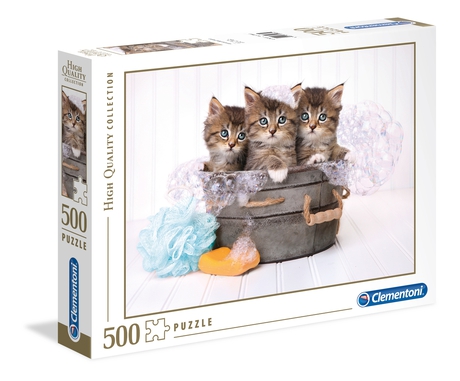 Puzzle 500 piezas -Kittens and Scap- Clementoni