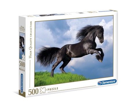 Puzzle 500 piezas -Caballo Negro- Clementoni