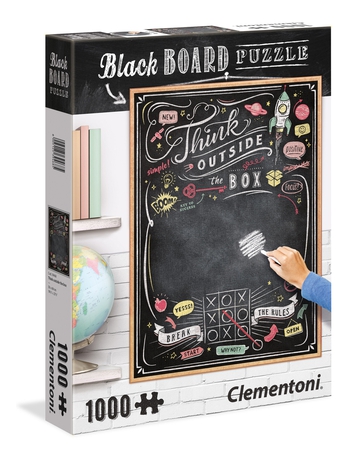 Puzzle 1000 piezas -Black Board: Coffee- Clementoni