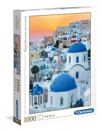 Puzzle 1000 piezas -Santorini- Clementoni