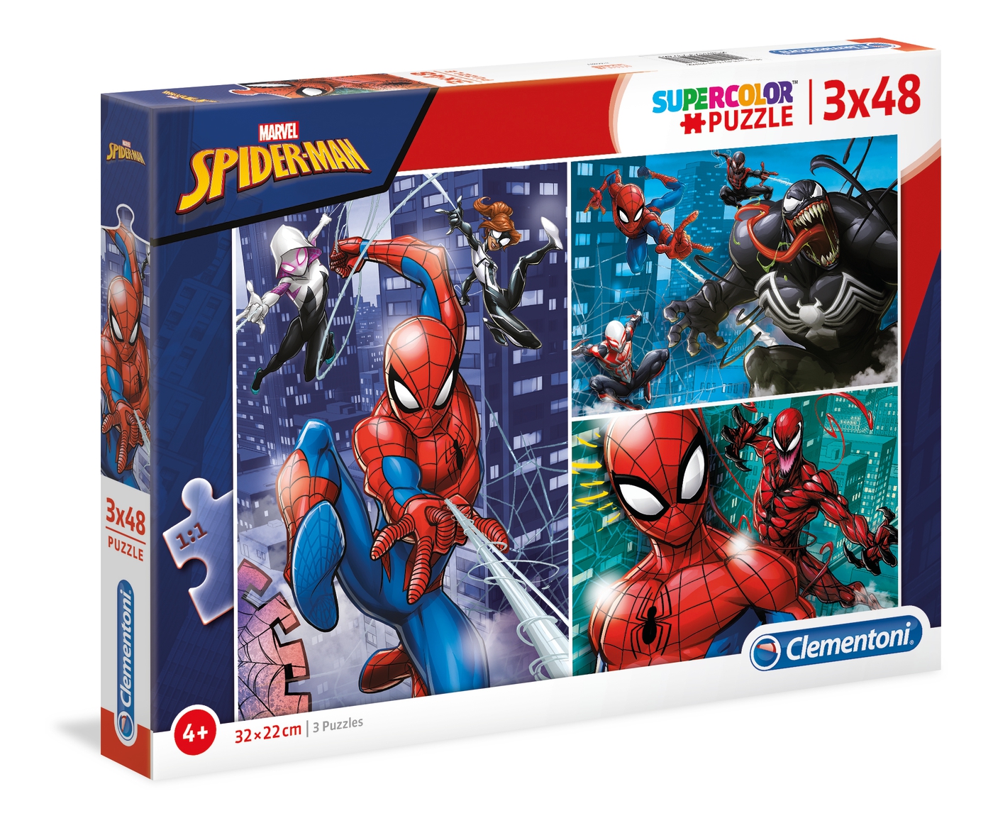 Puzzles 3 x 48 piezas -Spiderman- Clementoni