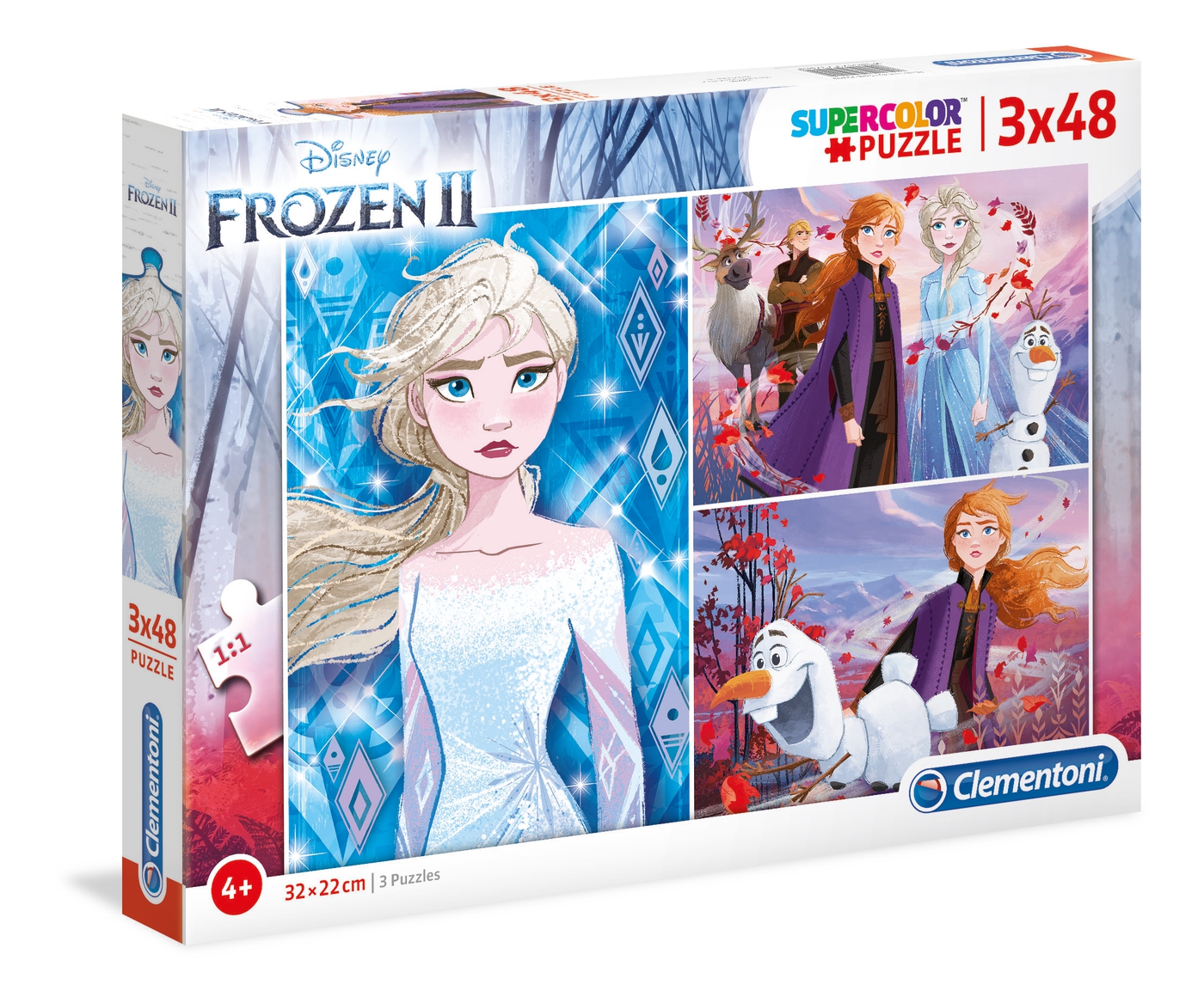 Puzzles 3 x 48 piezas -Frozen 2- Clementoni