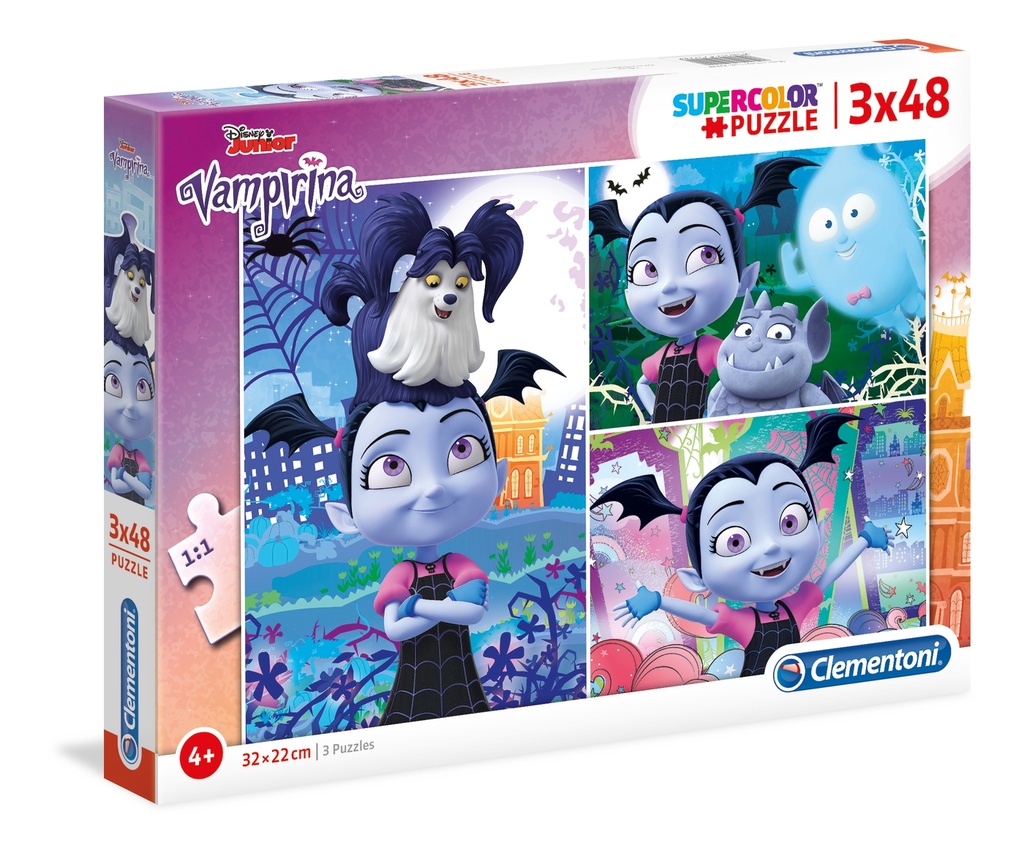 Puzzles 3 x 48 piezas -Vampirina- Clementoni