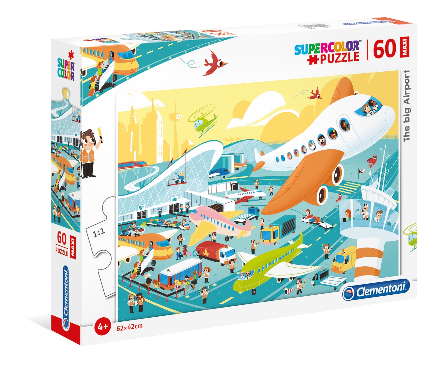 Puzzle Maxi 60 piezas -El Aeropuerto- Clementoni