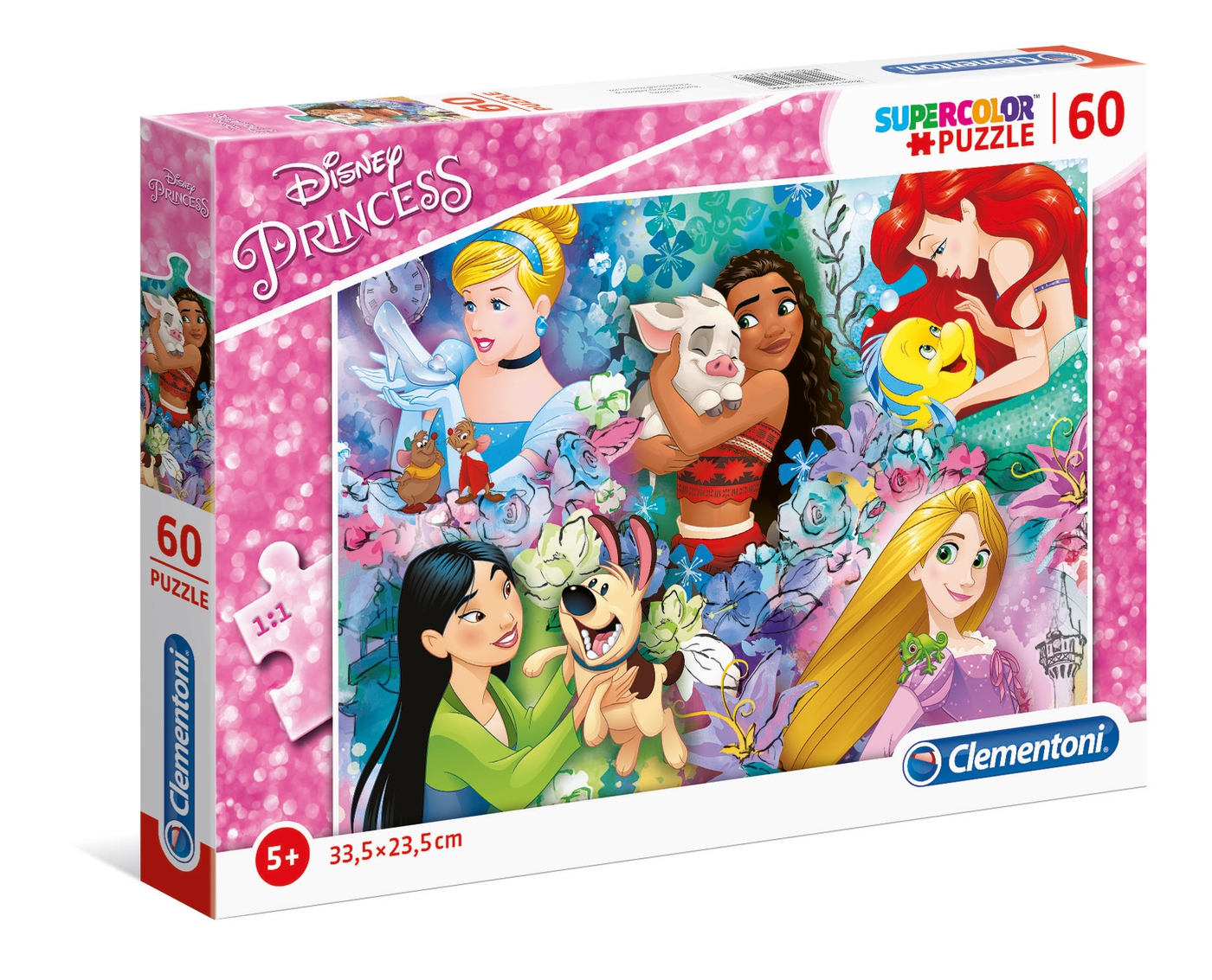 Puzzle 60 piezas -Princess- Clementoni
