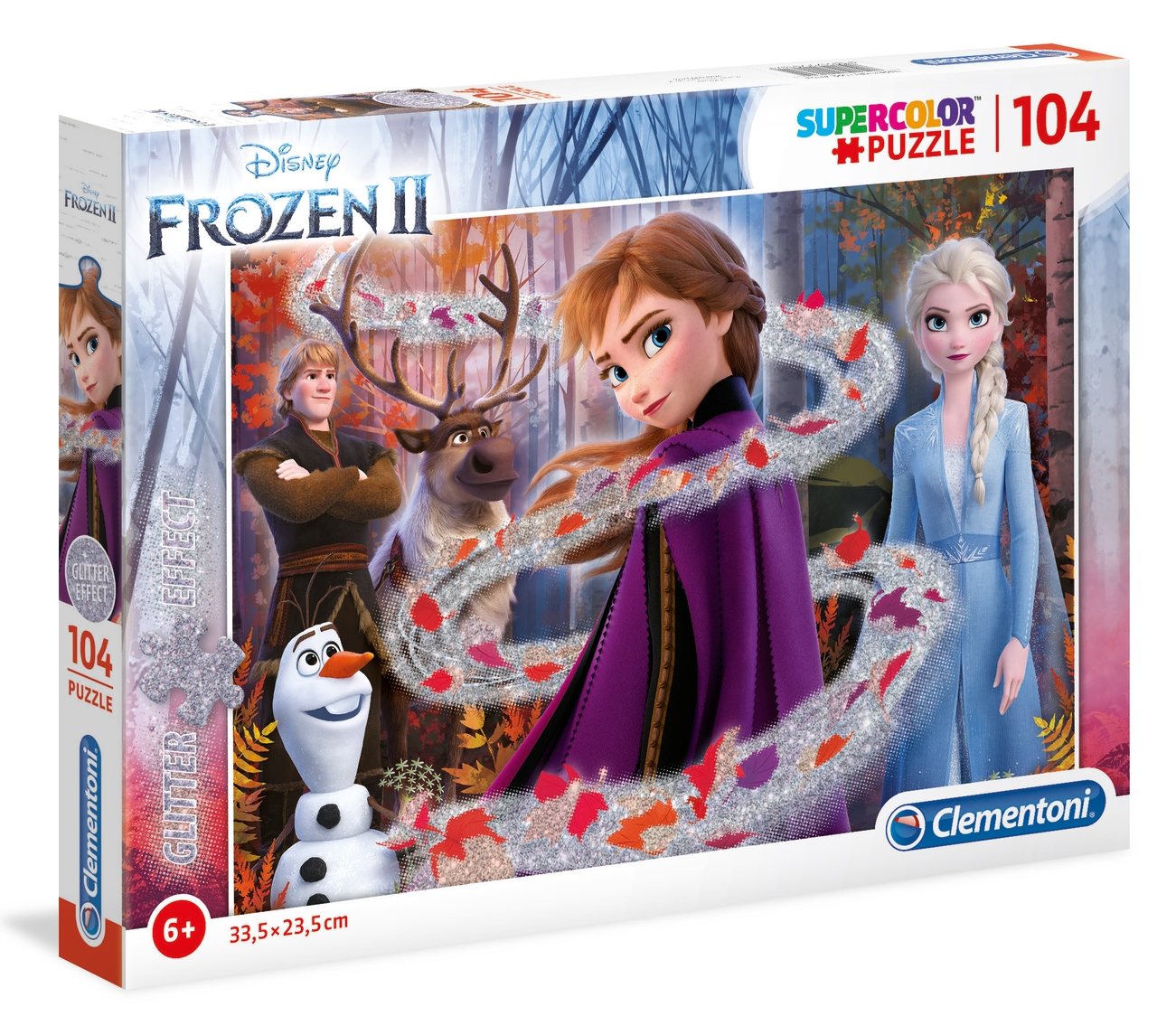 Puzzle 104 piezas Glitter -Frozen 2- Clementoni