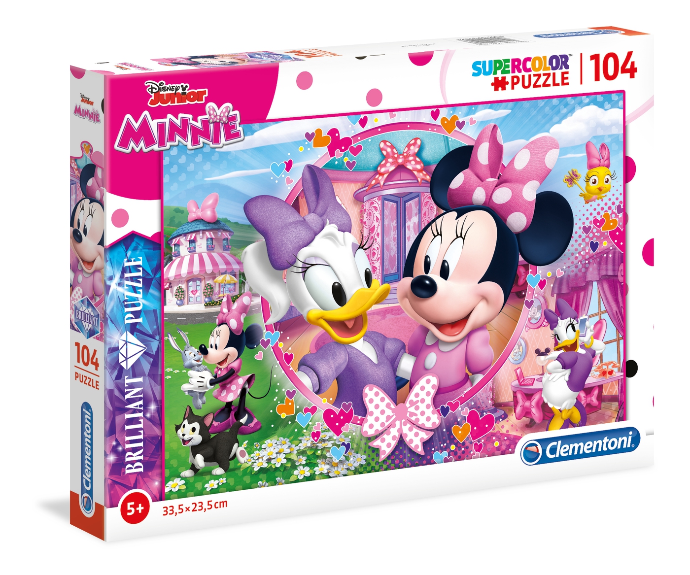 Puzzle 104 piezas Brilliant -Minnie Happy Helpers- Clementoni
