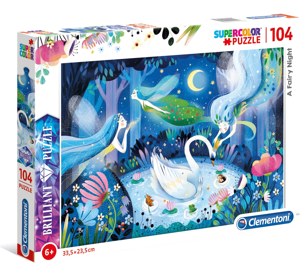 Puzzle 104 piezas Brilliant -Una Noche de Hadas- Clementoni