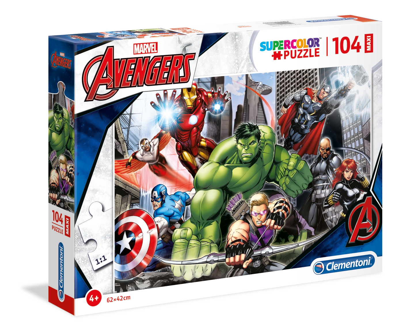 Puzzle 104 piezas Maxi -Avengers- Clementoni