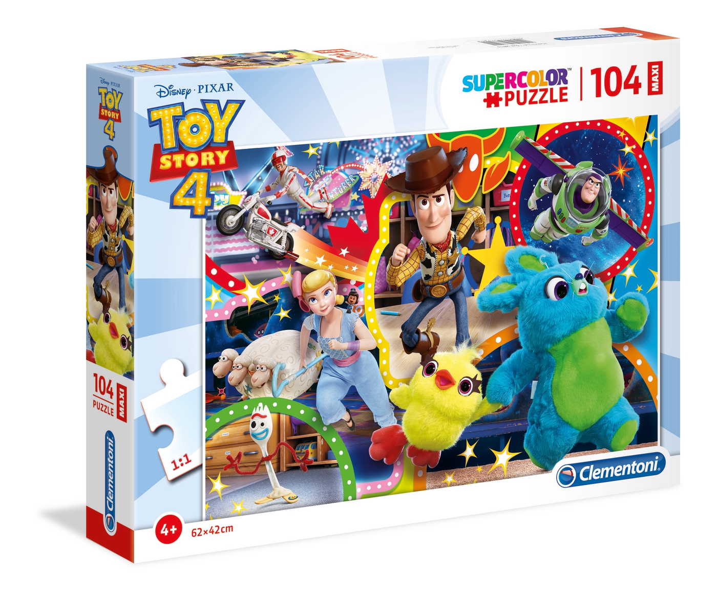 Puzzle 104 piezas Maxi -Toy Story 4- Clementoni