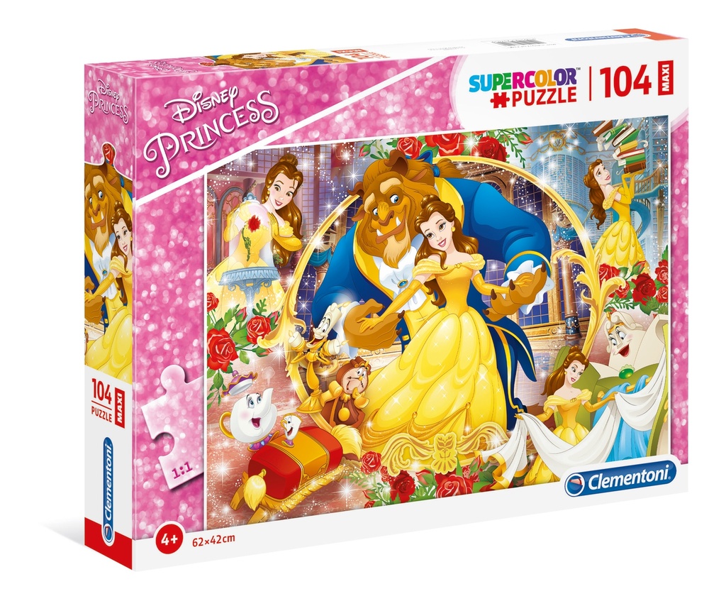 Puzzle 104 piezas Maxi -La Bella y la Bestia- Clementoni