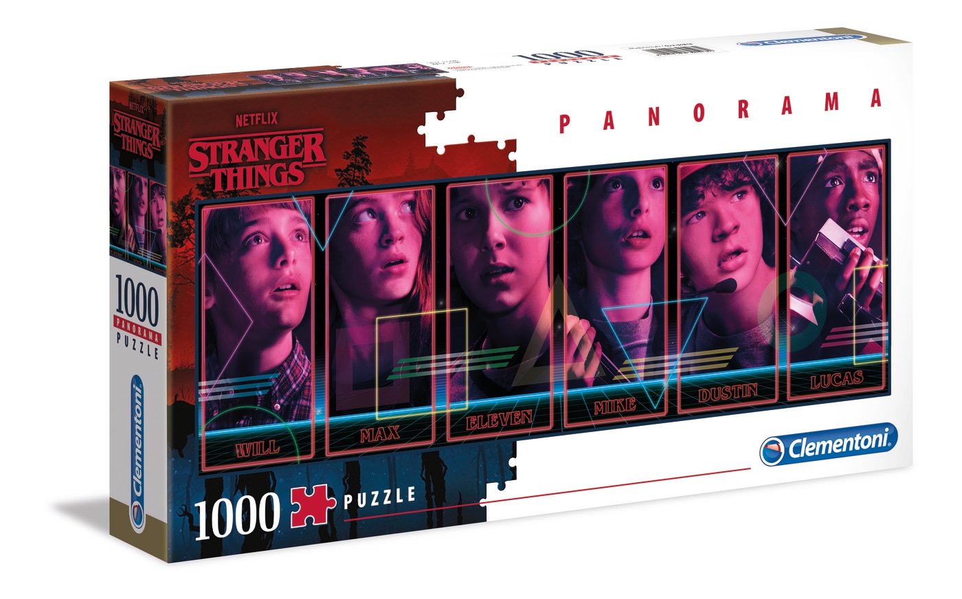 Puzzle 1000 piezas -Panorama: Stranger Things- Clementoni