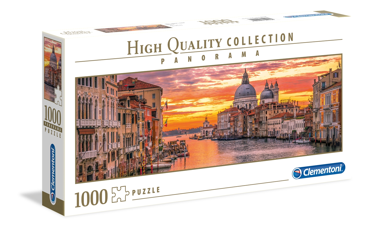 Puzzle 1000 piezas -Panorama: Canal de Venecia- Clementoni