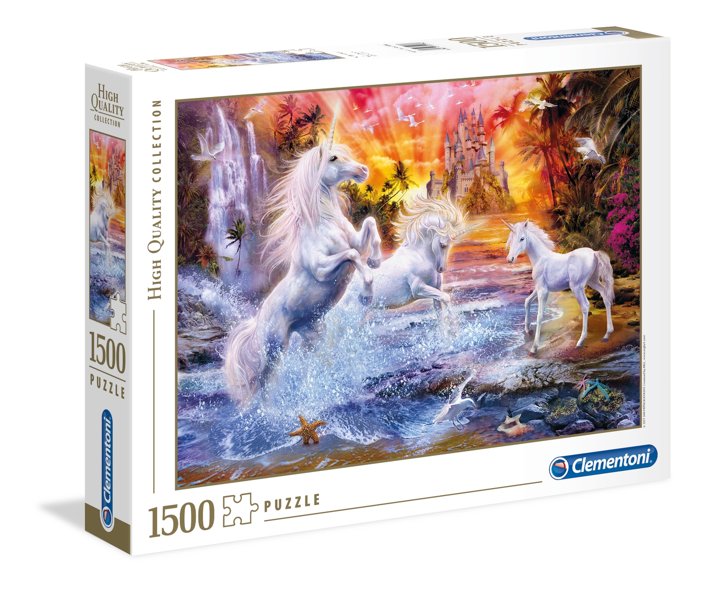 Puzzle 1500 piezas -Unicornios Salvajes- Clementoni
