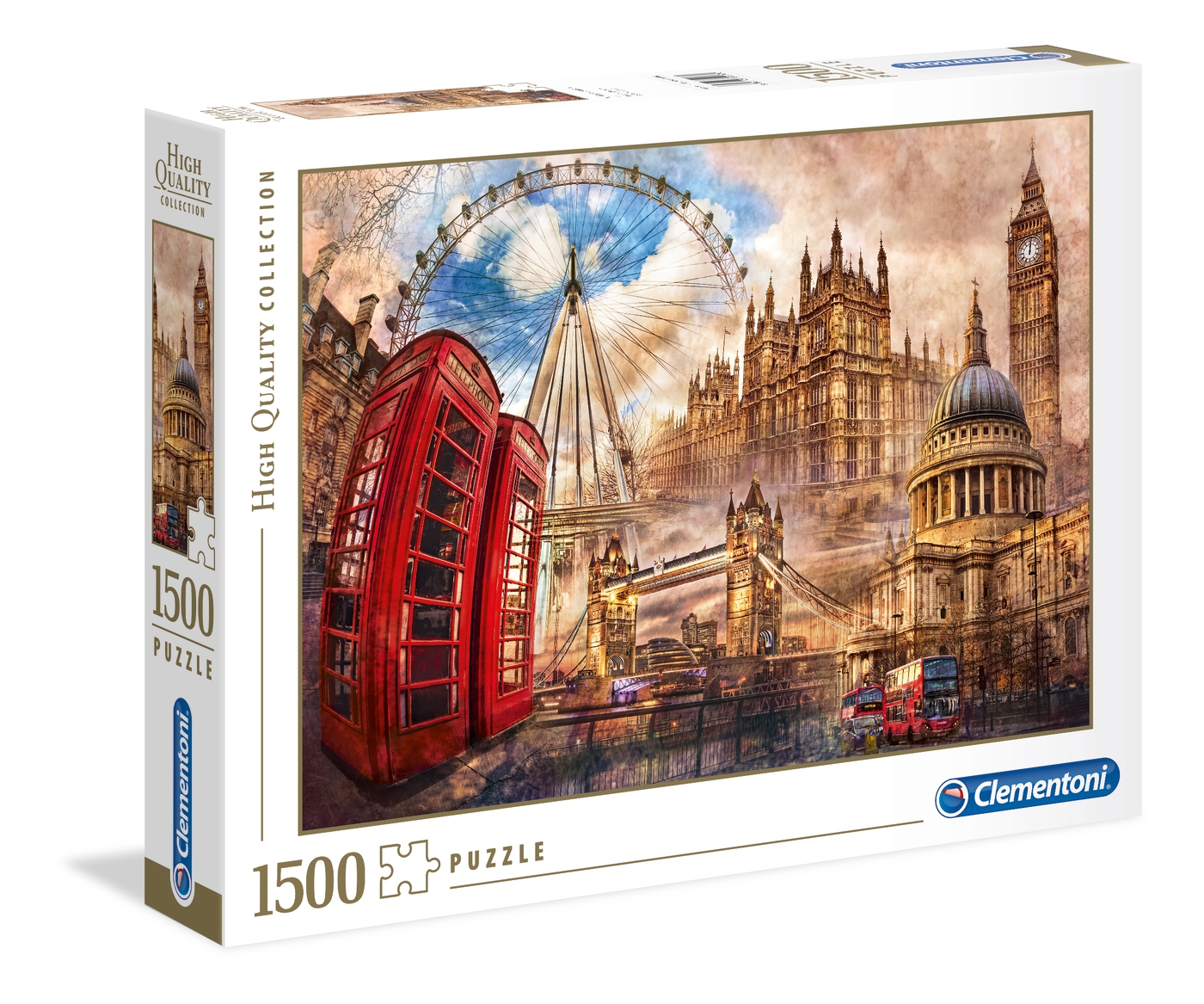 Puzzle 1500 piezas -Londres Vintage- Clementoni