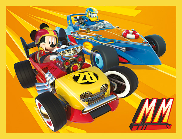 Rompecabezas 12 Cubos -Mickey Roadster Racers- Clementoni