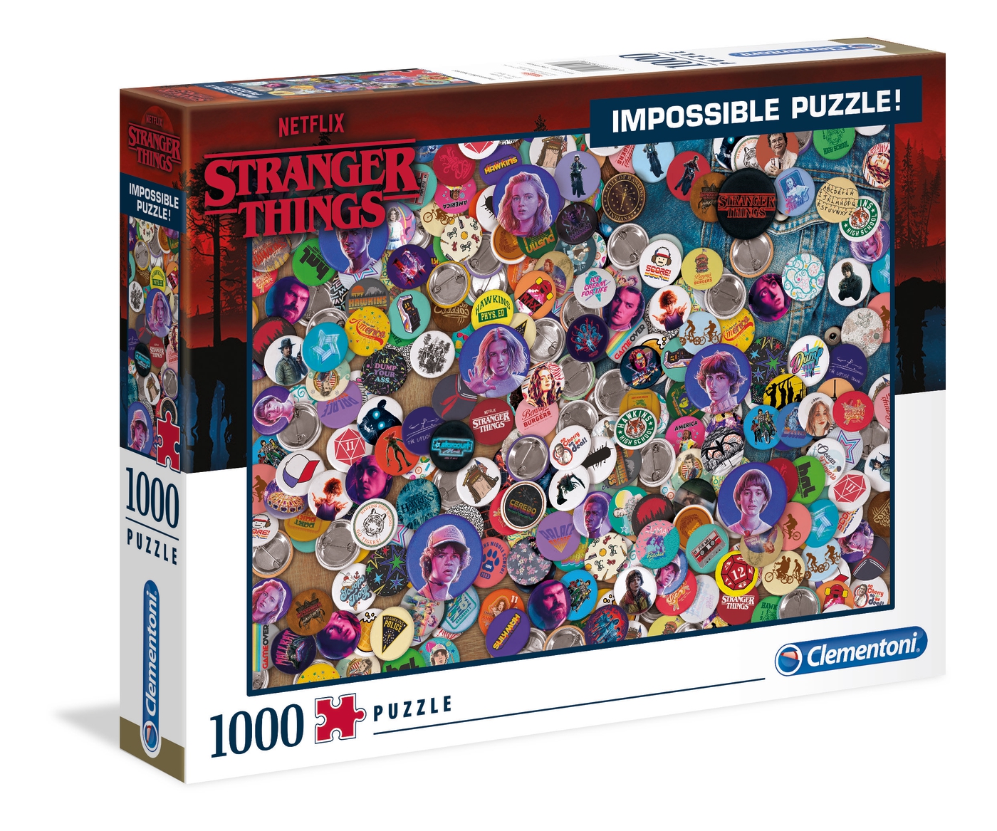 Puzzle 1000 piezas -Imposible: Stranger Things- Clementoni