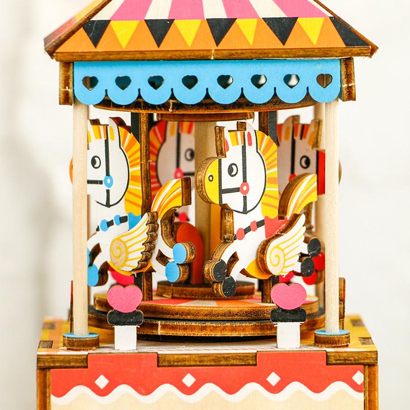 Kit Caja Musical -Merry-Go-Round- Robotime