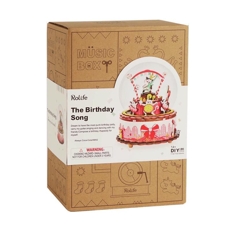Kit Caja Musical -Cumpleaños Feliz- Robotime