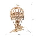 Set Construcción Madera -Globo Aerostático- Robotime