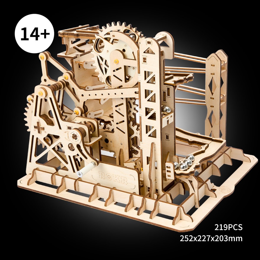 Kit Circuito Bolas Madera -Montaña Rusa- Robotime