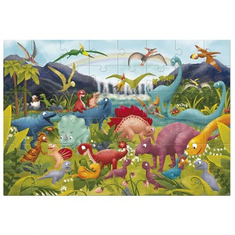 Puzzle Gigante 48 piezas -Dinosaurios- Ludattica