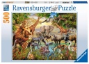 Puzzle 500 piezas -Grandes Animales en Torno al Estanque- Ravensburger