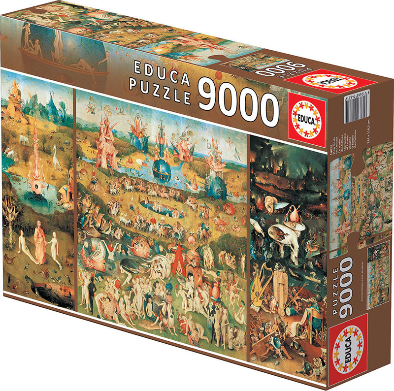 Puzzle 9000 piezas -El Jardín de las Delicias- Educa