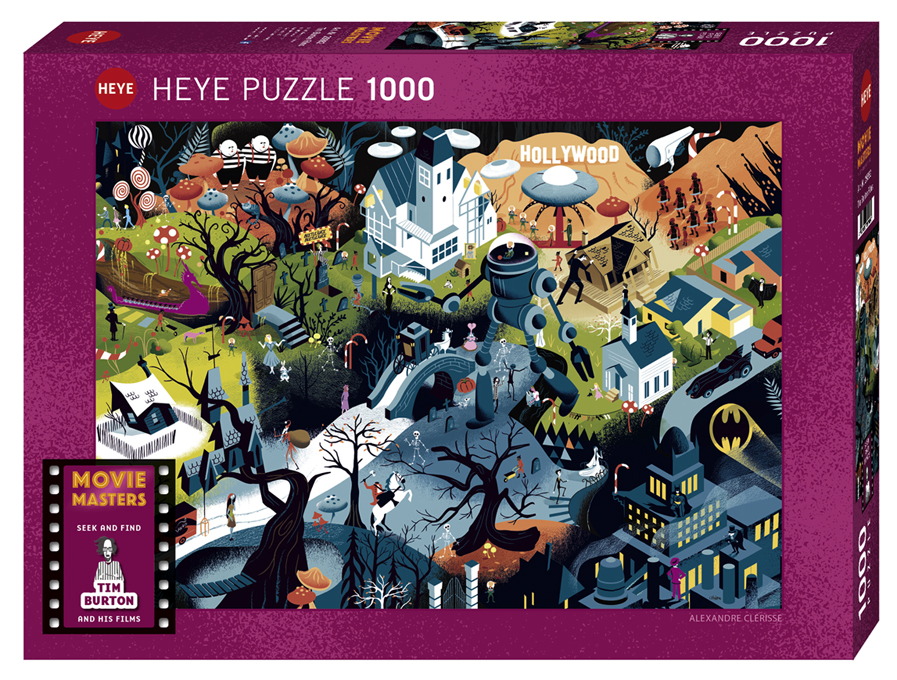Puzzle 1000 piezas -Tim Burton Films- Heye