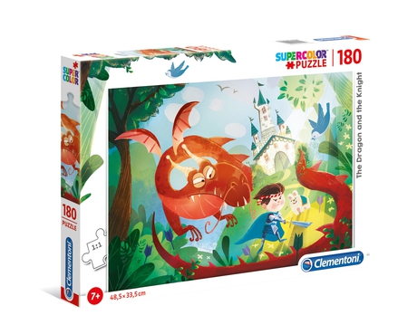 Puzzle 180 piezas -El Dragón y el Caballero- Clementoni