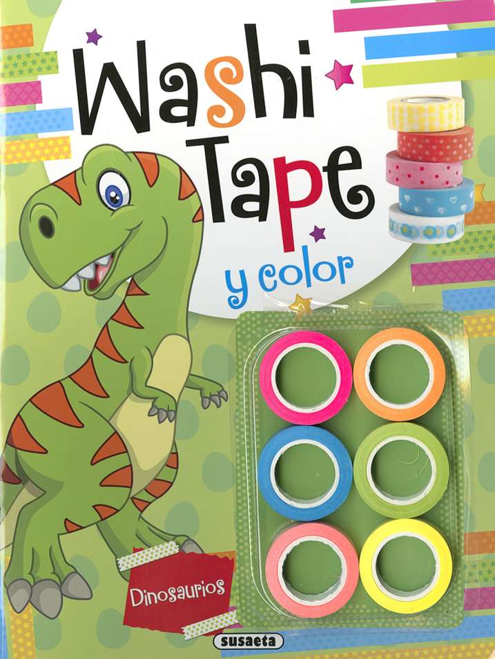 Washi Tape y Color: Dinosaurios- Susaeta