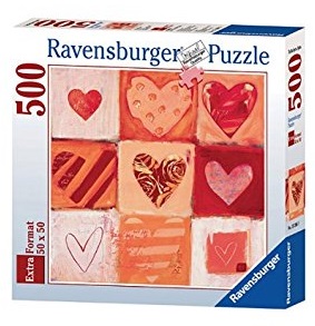 Puzzle 500 piezas -Corazones Felices- Ravensburger
