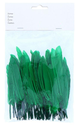 Bolsa Plumas Indias 25 x 140 mm. Verdes (60 pzs.)