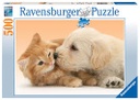 Puzzle 500 piezas -Perro y Gato- Ravensburger