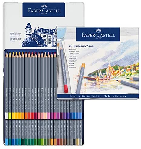 Estuche Metal Lápiz Dibujo Goldfaber 48 pzs. Creative Studio Faber-Castell