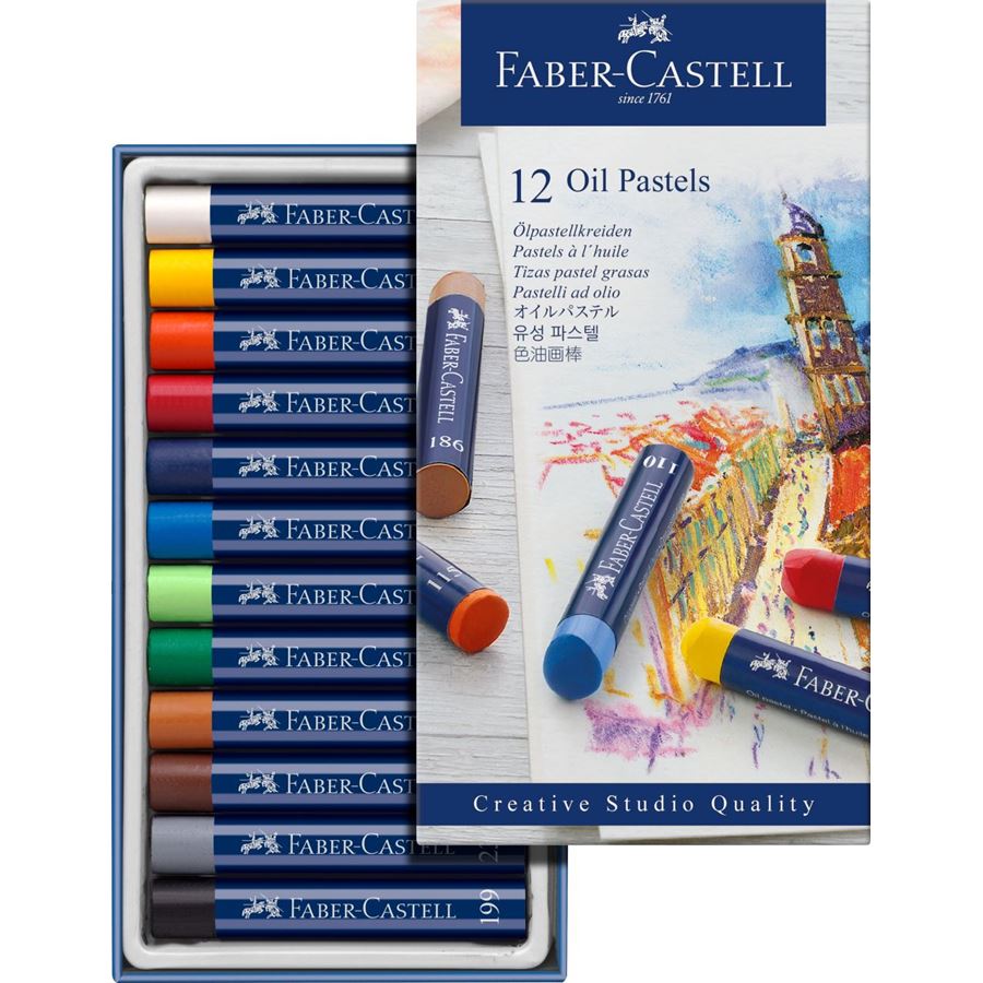 Estuche 12 Pastel Oil Creative Studio Faber-Castell