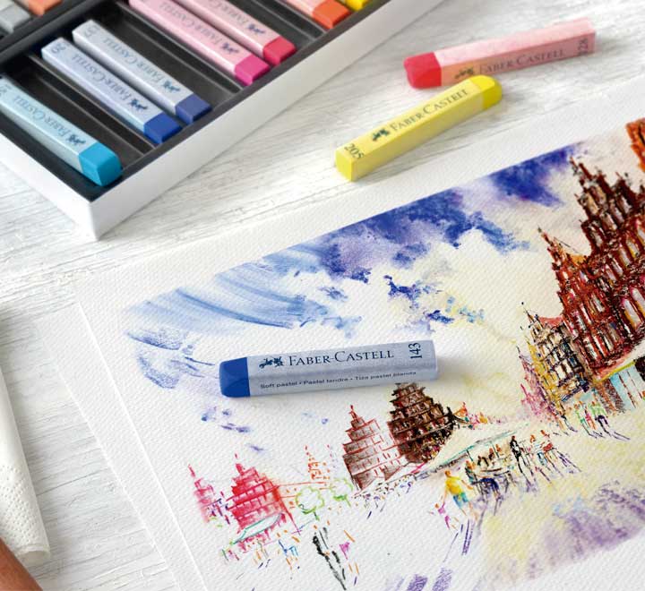 Estuche 24 Pastel Blando Creative Studio Faber-Castell