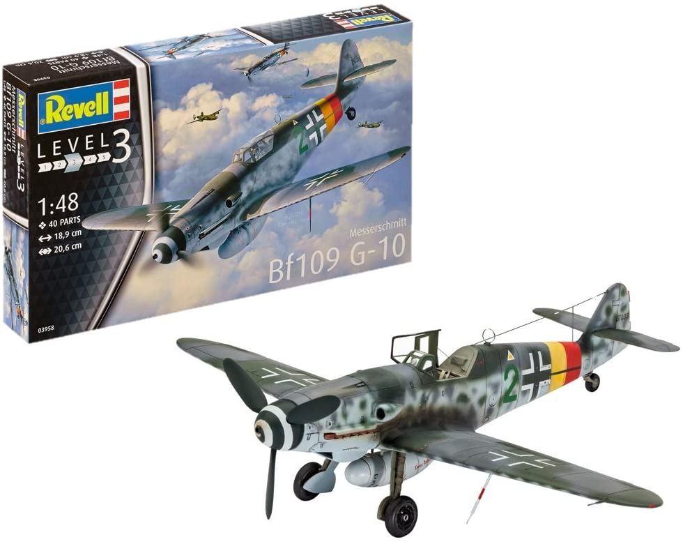 Avión 1/48 "Messerschmitt Bf109 G-10" Revell