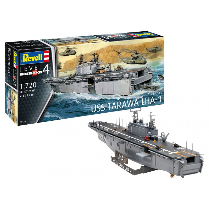 Barco 1/720 -Assault Ship USS Tarawa LHA- Revell