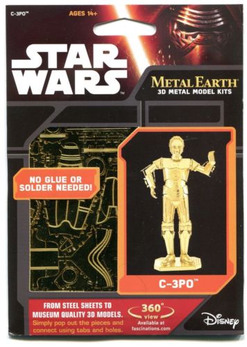 Metal Earth -Star Wars- C3PO Gold