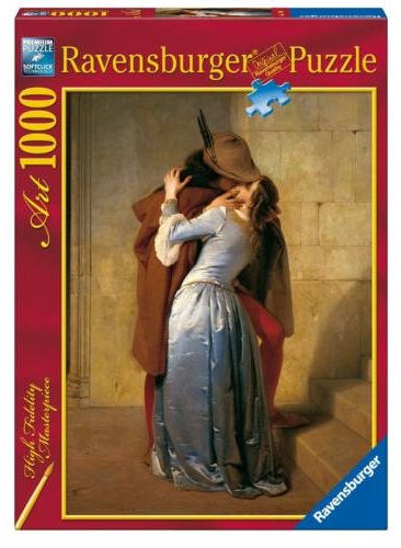 Puzzle 1000 piezas -Hayez: El Beso- Ravensburger