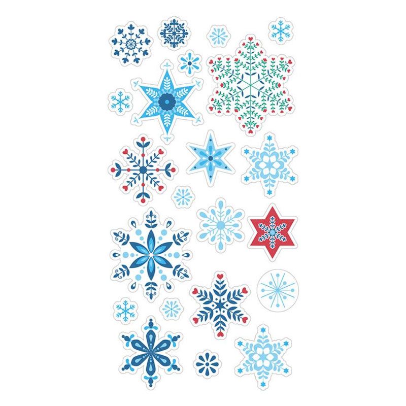 Set Stickers Relieve -Copos de Nieve- Artemio