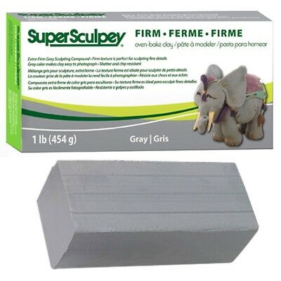 Super Sculpey 454 gr. -Firm- Gris
