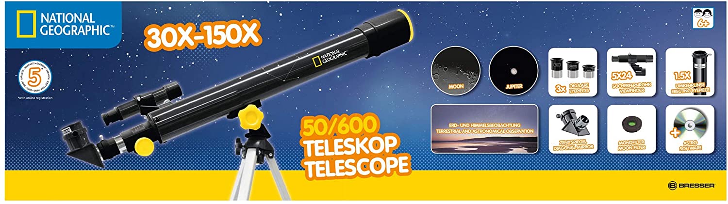 Telescopio 50/600 National Geographic Bresser