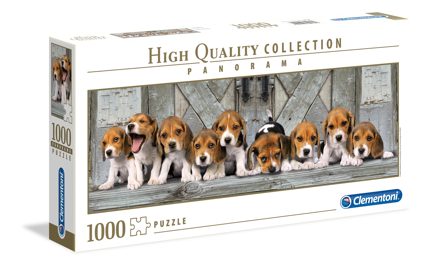 Puzzle 1000 piezas -Panorama: Beagles- Clementoni
