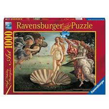 Puzzle 1000 piezas -Botticelli: El Nacimiento De Venus" Ravensburger
