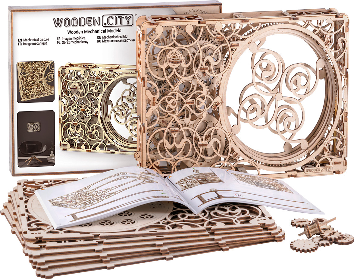 Kit Construcción -Cuadro Mecánico- Wooden City