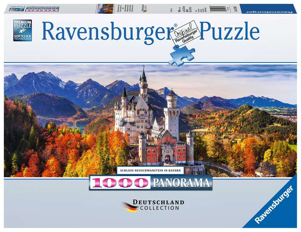 Puzzle 1000 piezas -Castillo de Neuschwanstein, Bavaria- Ravensburger